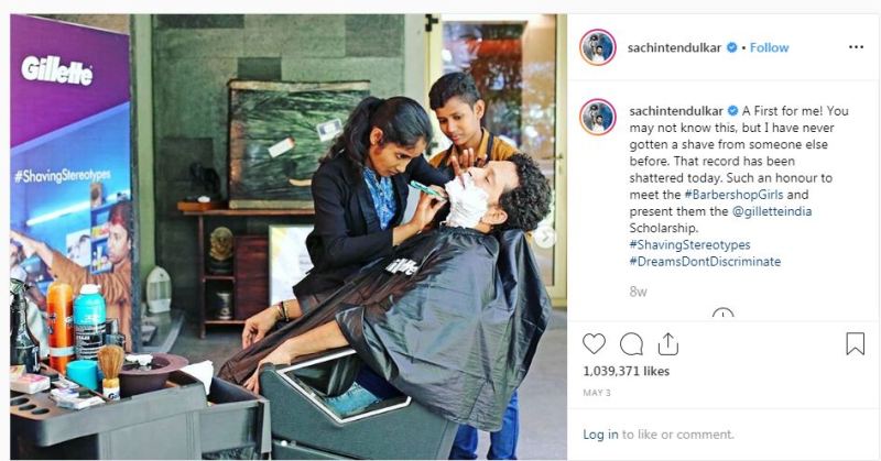 Sachin Tendulkar's Instagram post