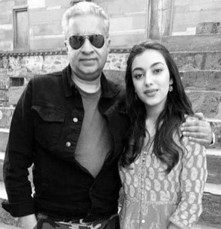 Saher Bamba with her father, Sunil Bamba
