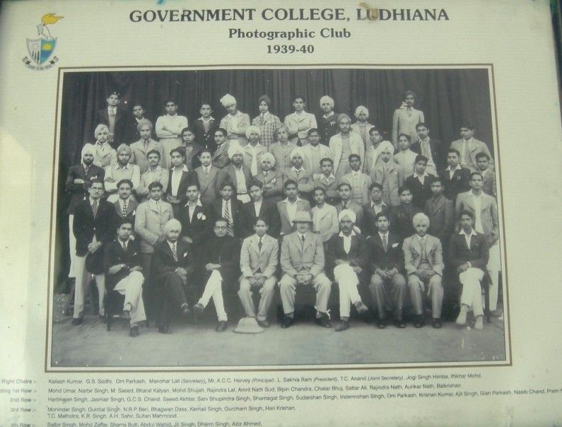 Sahir Ludhianvi In His College Photo