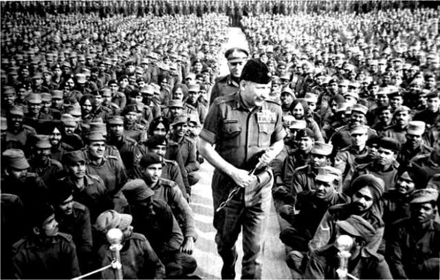 Sam Manekshaw With The 67th Infantry Brigade