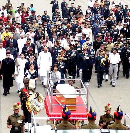 Sam Manekshaw's Funeral Procession