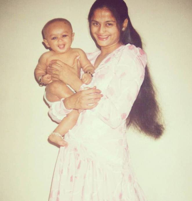 Samiksha Jaiswal in her childhood