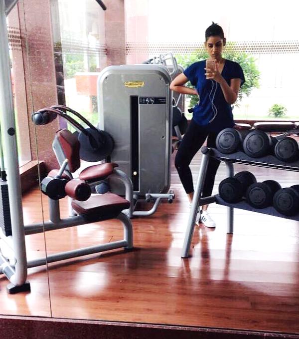 Sanjana Ganesan In The Gym