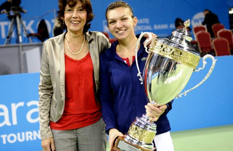 Simona Halep With Her Manager Virginia Ruzici