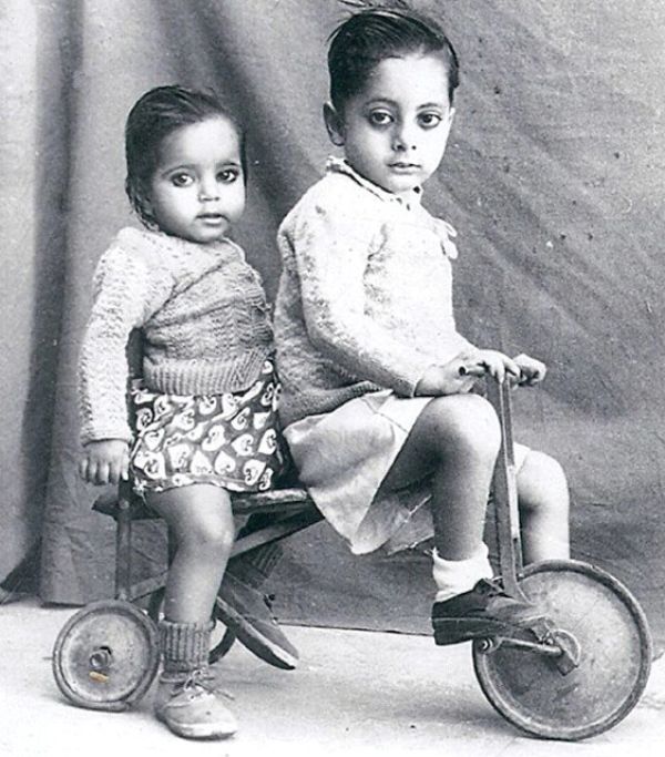 Sushma Swaraj (front) in Her Childhood