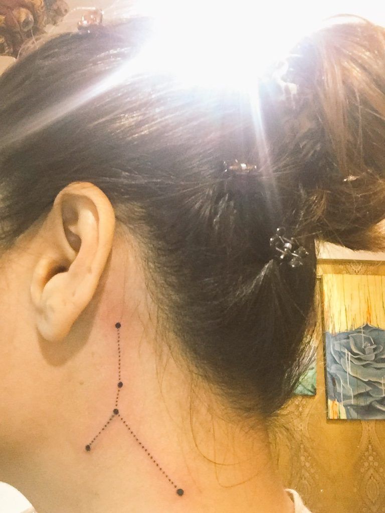Urvashi Dholakia's tattoo behind her ear