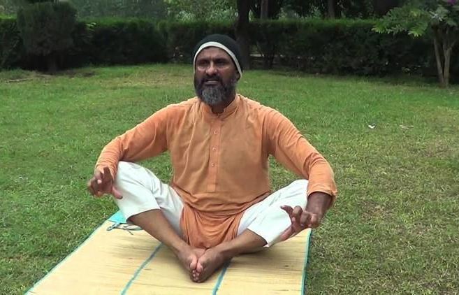 Yogi Haider teaches yoga in Pakistan