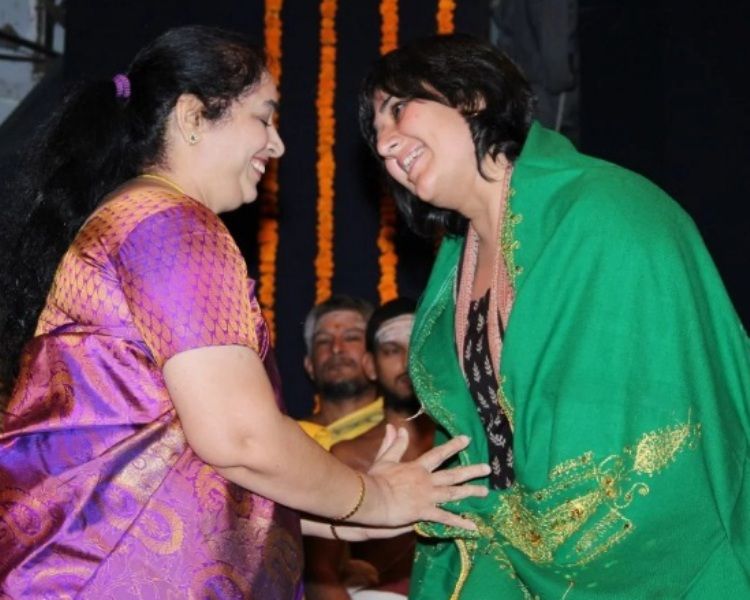 Bansuri Swaraj Being Honoured at a Function