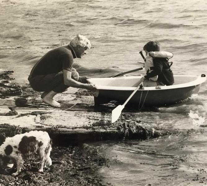 Bear Grylls Learning to Row a boat with his Father