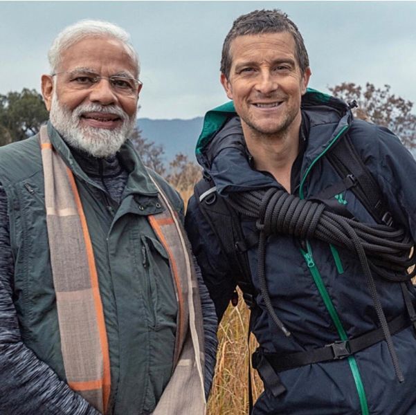 Bear Grylls with Narendra Modi