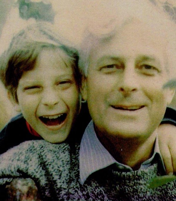 Bear Grylls with his father