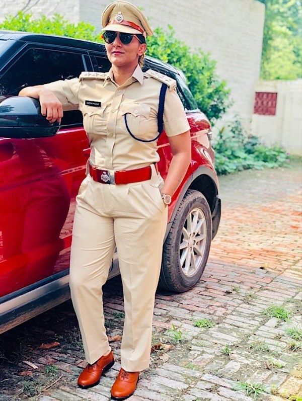 Geeta Phogat in her police uniform