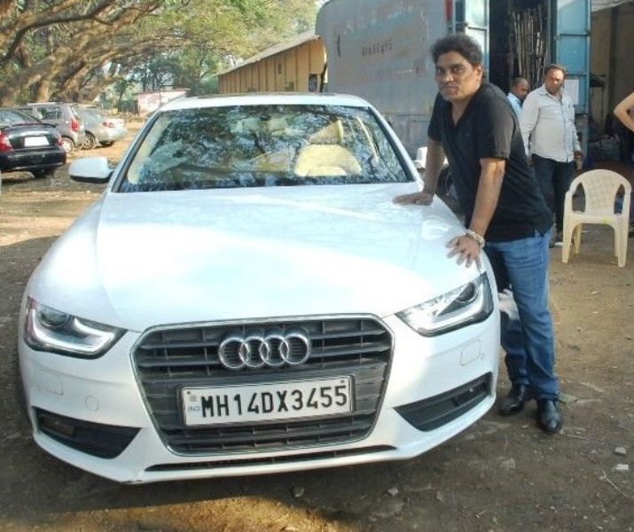 Johnny Lever With His Car