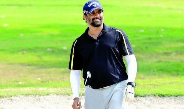 R. Madhavan playing golf