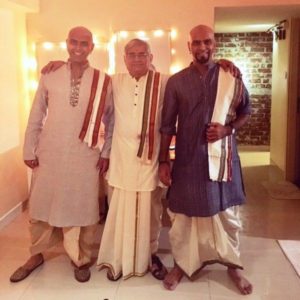 Raghu Ram with His Brother and Father