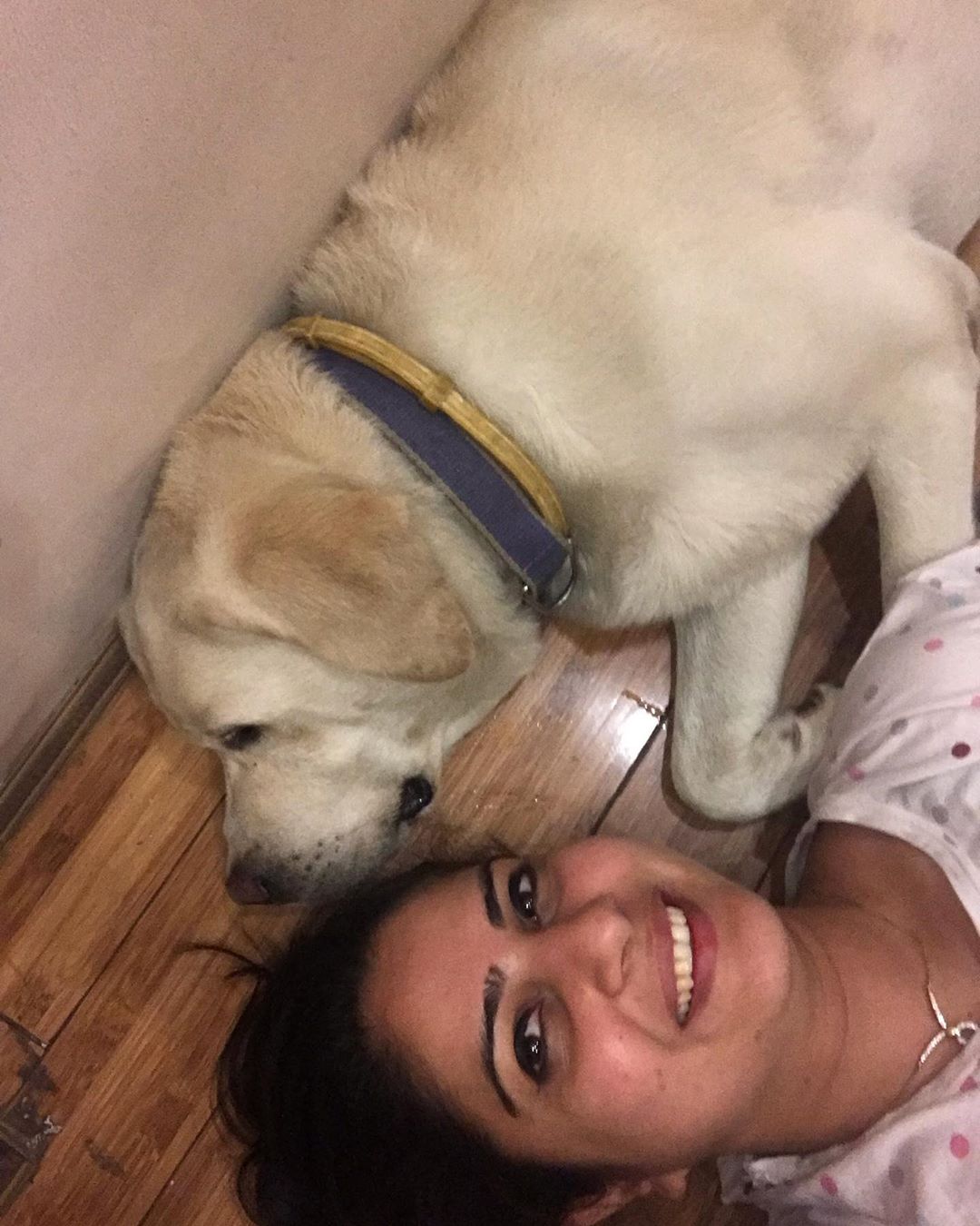Sakshi Joshi with her pet dog