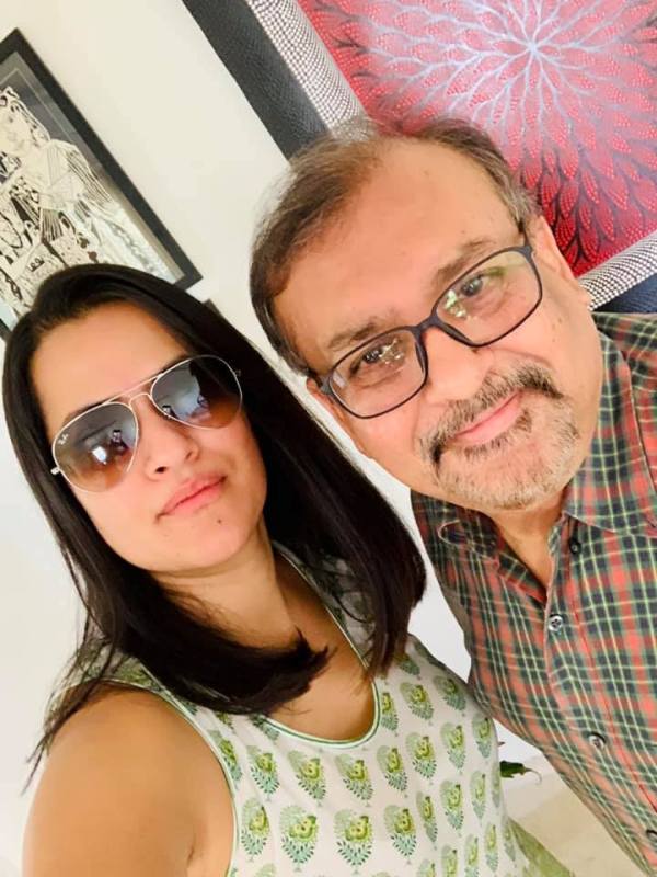 Sona Mohapatra With Her Father