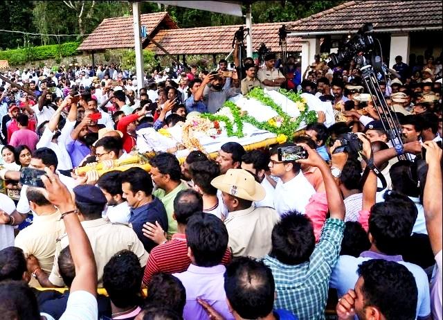 VG Siddhartha's Body Being Taken To Chikmagalur
