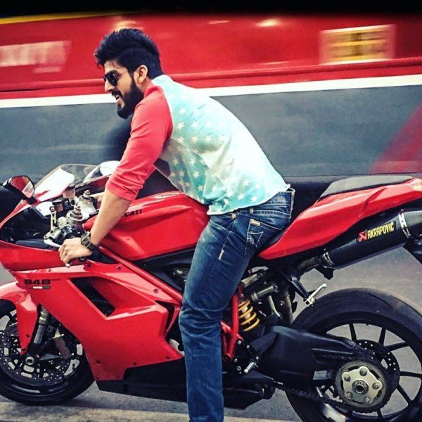 Vishu Reddy riding Ducati