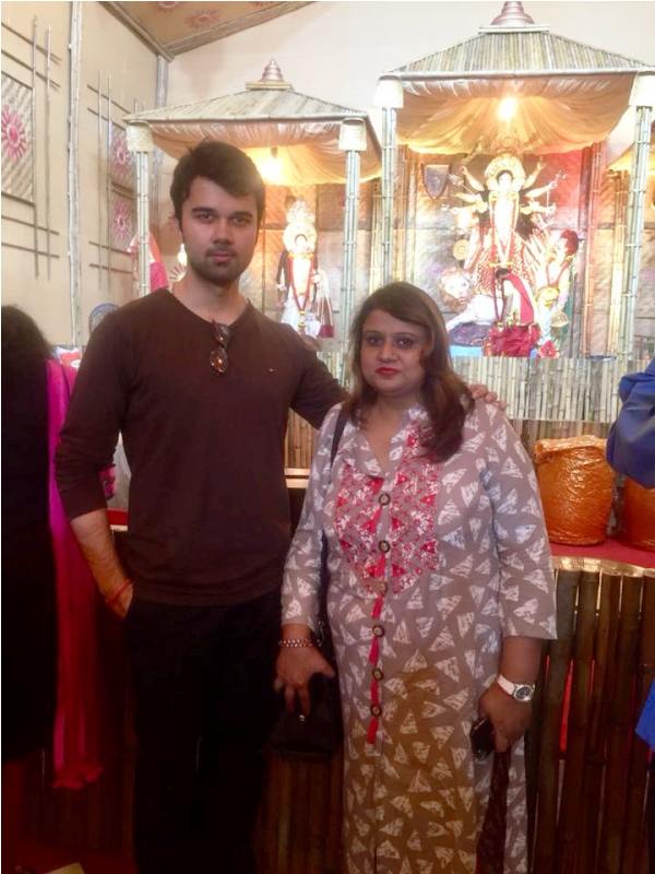Avinash Mukherjee with His Mother