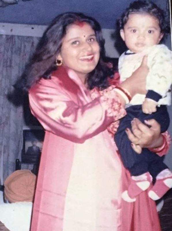 Childhood Picture of Avinash Mukherjee with His Mother