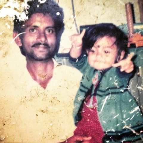Devoleena Bhattacharjee with her father