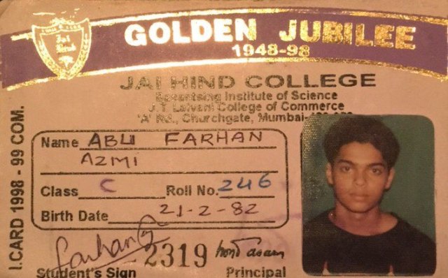 Farhan Azmi's identity card