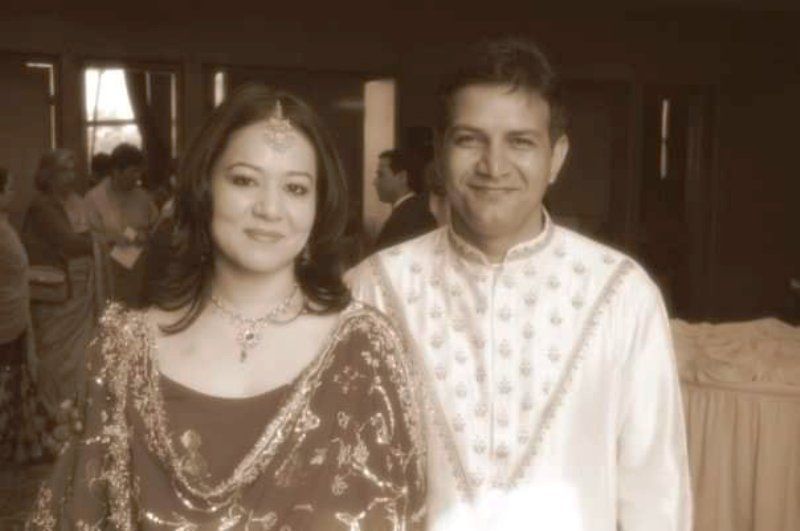 Kumud Mishra with His Wife