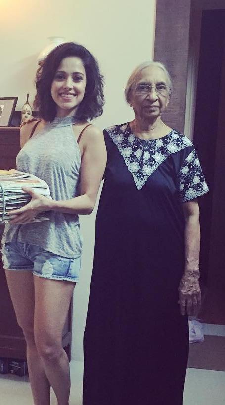 Nushrat Bharucha with her grandmother