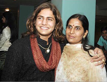 Rajat Tokas with his mother