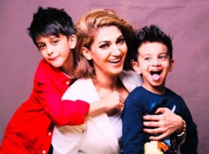 Sana Fakhar with Her Kids