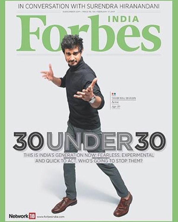 Tahir Raj Bhasin on the cover of Forbes