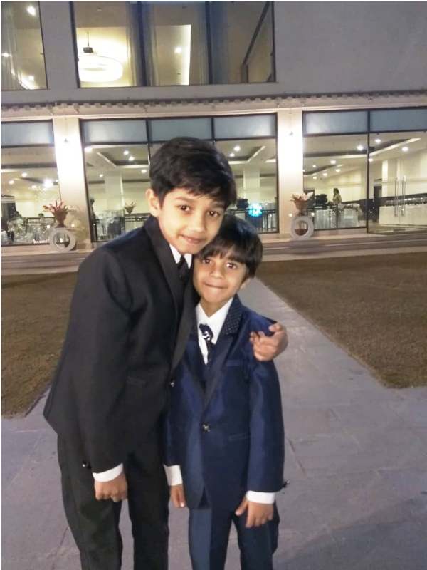 Vedant Sinha with His Brother