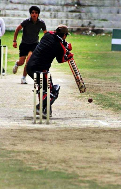 Ashwini Koul playing cricket