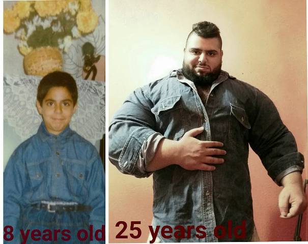 Childhood and Present photos of Sajad Gharibi
