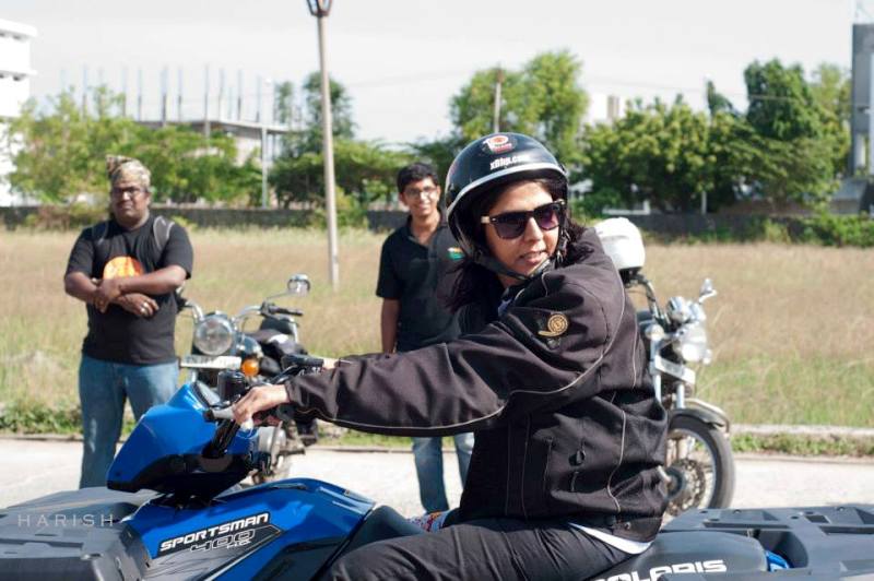 Deepa Malik in a Motorcycle Rally
