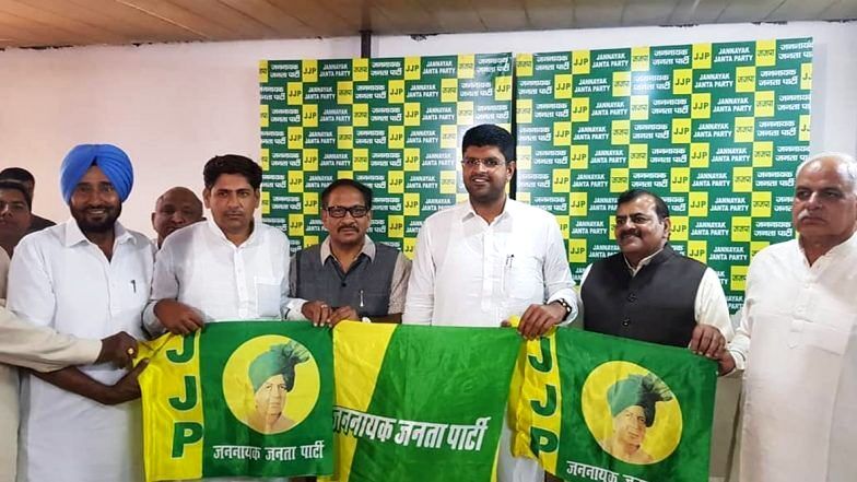 Dushyant Chautala at the launch of the JJP