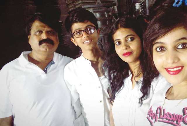 Niveditha Gowda with her family
