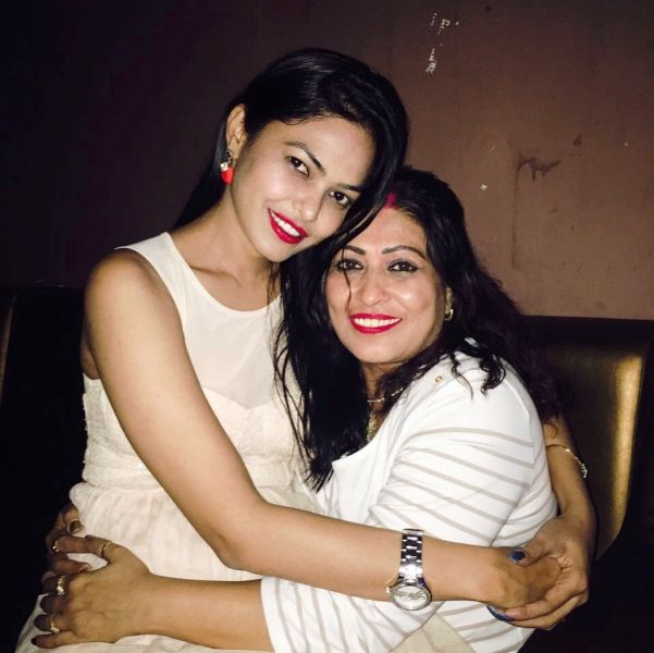 Rashmi Jha with Her Mother