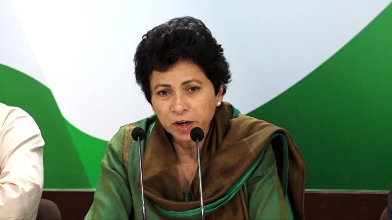 Selja Kumari addressing a press conference