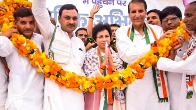 Selja Kumari after being appointed as the President of the Haryana PCC