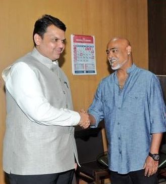 Vinod Kambli meeting with Devendra Fadnavis