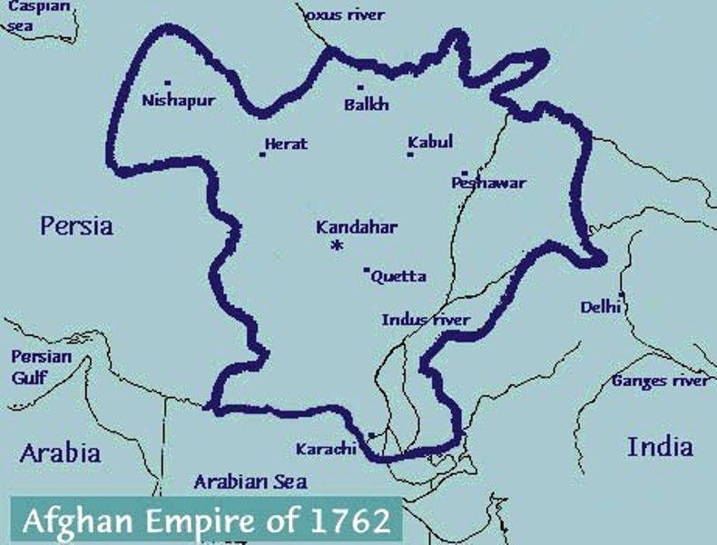 Afghan Empire of 1762