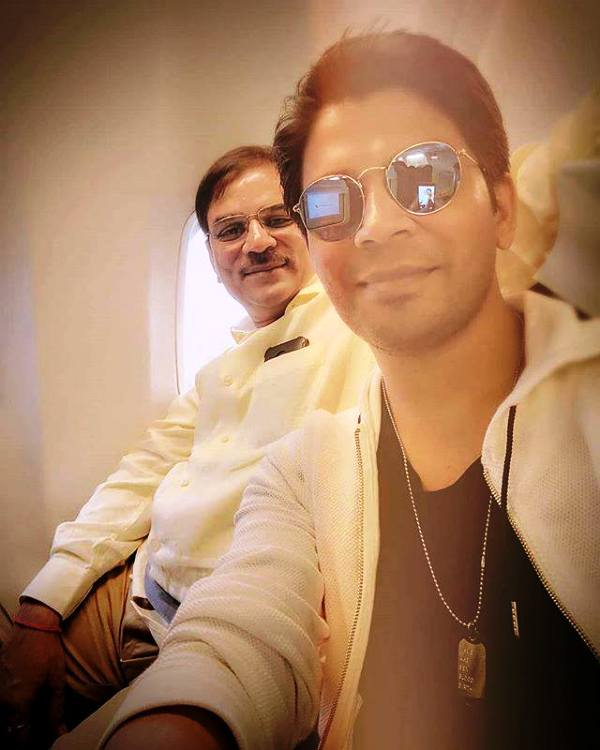 Ankit Tiwari with His Father