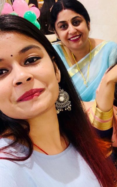 Chetna Bhardwaj with her mother