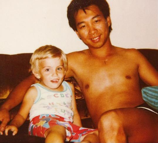 Cory Tran with his father