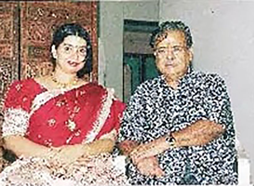 Gemini Ganesan with his wife Juliana Andrews