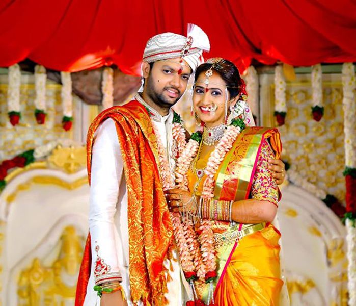 Lasya Manjunath and her husband