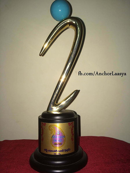 Lasya Manjunath's Award-Zee Kutumbum Award
