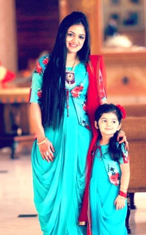 Saisha Bajaj with Her Mother
